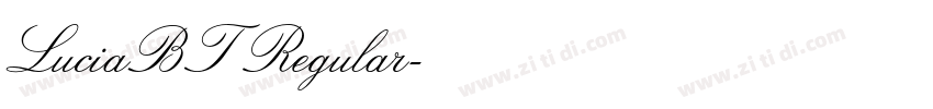 LuciaBT Regular字体转换